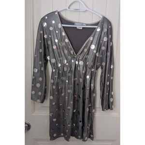 Daniel Benjamin Silver Disco Ball Dress